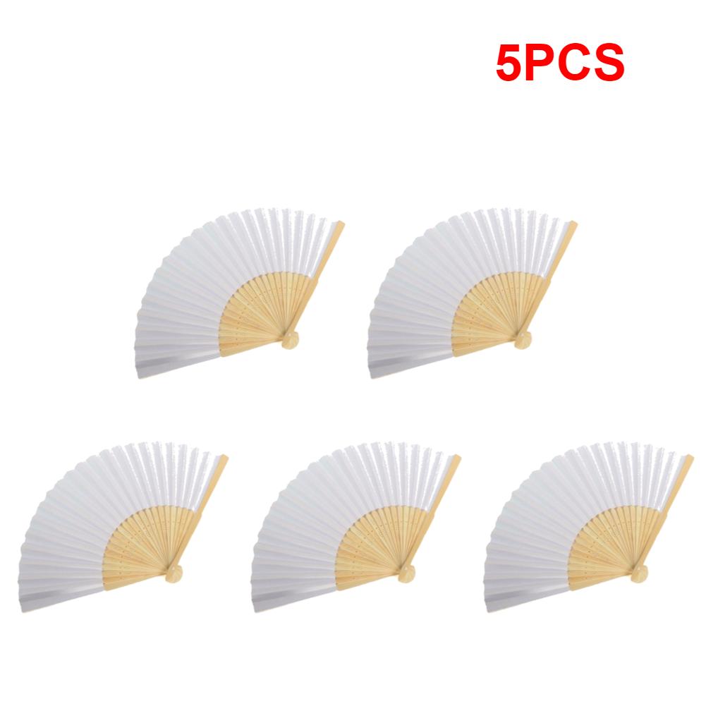 1-20 Stück DIY Papier Bambus Faltbare Dekorative Fächer Handbemalt Personalisierter Fächer für Handübungen Kalligraphie Zeichnen DIY Fächer
