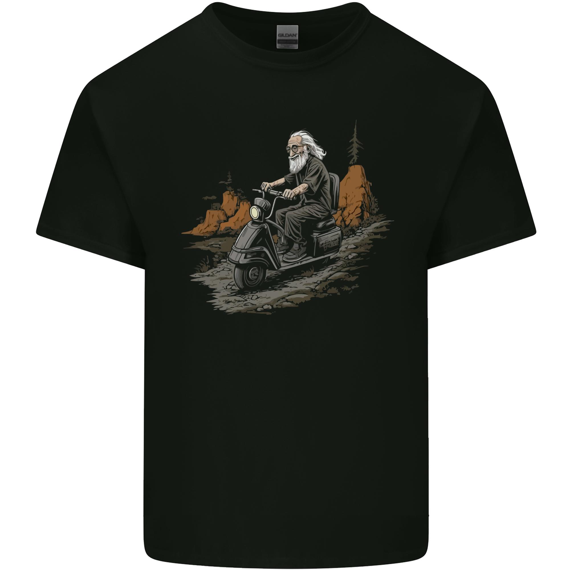 Old School Scooter Rider Moped Unisex Unisexs Light Cotton Tshirt S