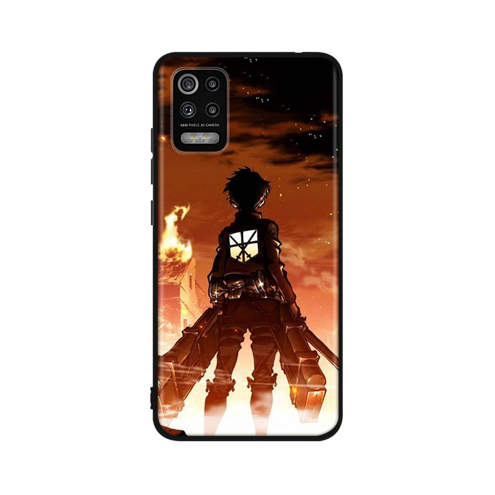 DT9 Angriff Auf Titan Fall für iPhone 16 15 Plus 14 13 12 11 Pro 8 7 6S 6 SE 5S X XR XS Max Realme C30 C33 C31 9I Huawei P30 Schwarz Soft Cover