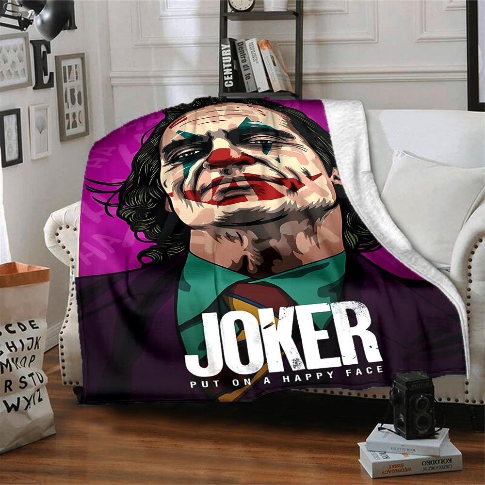 1pc Joker Flannel Throw Blanket Lightweight Soft Warm All Season Blanket for Sofa, Bed, Travel, Camping L1024218