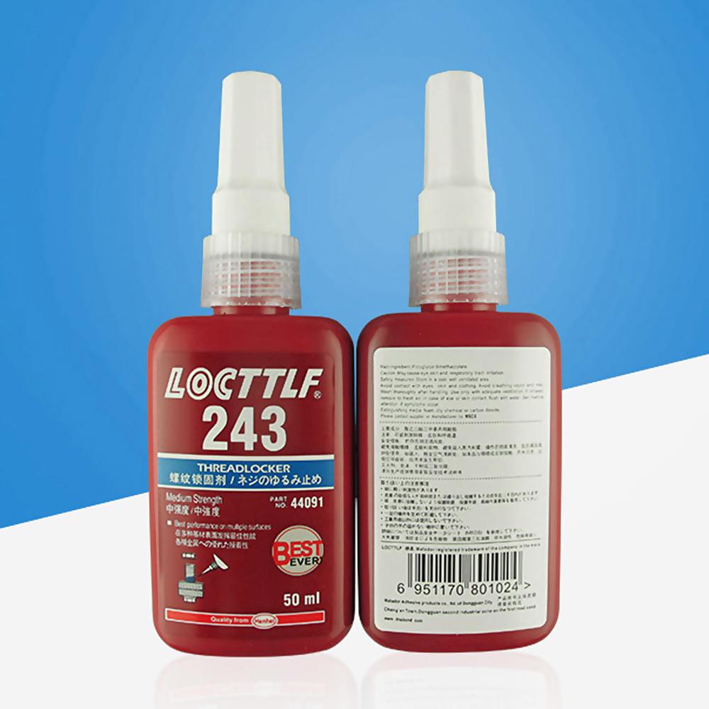 Buy LOCTTLF 243 Medium Strength Glue Threadlocker Adhesive Polyglycol Dimethacrylate at