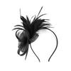 Tylová květinová čelenka do vlasů pro ženy Elegantní péřová čelenka ve stylu 20. let Protiskluzový flapper fascinátor Čelenka pro formální událost