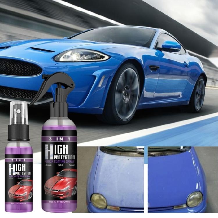 3 In 1 High Protection Quick Car Coating Sprays Extreme Slick Streak-Free Sprays