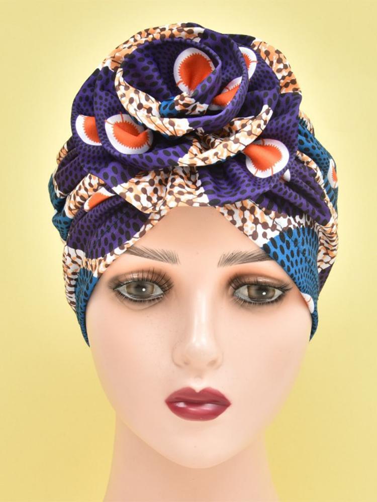 

Женские модные хлопковые тюрбаны с принтом, новые мусульманские из пузырчатой ткани, с большой пластиной, эластичные, для отдыха, удобные и дышащие, повседневная шапка