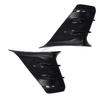 090E ABS Motorcycle Side Winglets Universal Fit Aerodynamic Spoiler Deflector Designs
