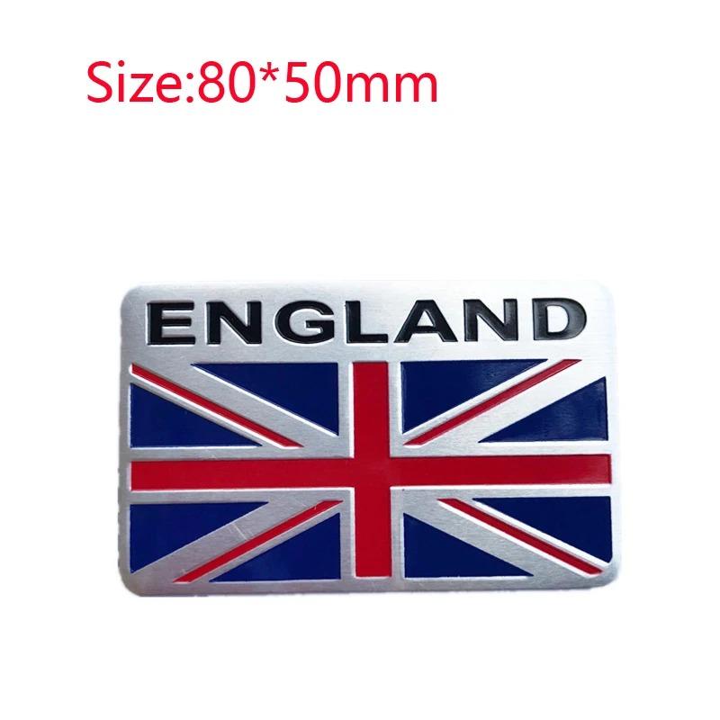 Aluminium UK ENGLAND United Kingdom Flag Map National Car Emblem Badge Sticker Decal For Jaguar Land Rover MINI MG Accessories Fpvcm00
