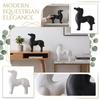 Creative Horse Figurine Home Decor Sculpture Modern Minimalist Desktop Ornament for Living Room Office Shelf Decoration
