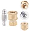 Pressure Washer Quick Connector 1/4inch Pressure Washer Fittings Stainless Steel Sewer Jetting Nozzle Adapter Set