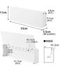 Yamazaki Gancio Magnetico per Chiavi W33 x x Torre Chiavi Galleggiante Facile 10342 Gancio, Lungo, Bianco, D5.5 H11cm, Serie, Organizzazione, Ingresso, Organizzazione, Installazione,