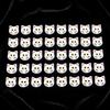 40pcs Fashionable 12mm Kitty Buttons Cute Creative Calico Cat Buttons Colorful Resin Kitten Head Buttons Cardigan Sweater
