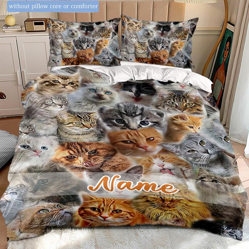 Manycats Customize Your Name Duvet Coversoftbedding Set For Bedroom Guest Room And Dorm Decoration Threepiece Set Includes 1 Duvet Cover 2 Pillowcases