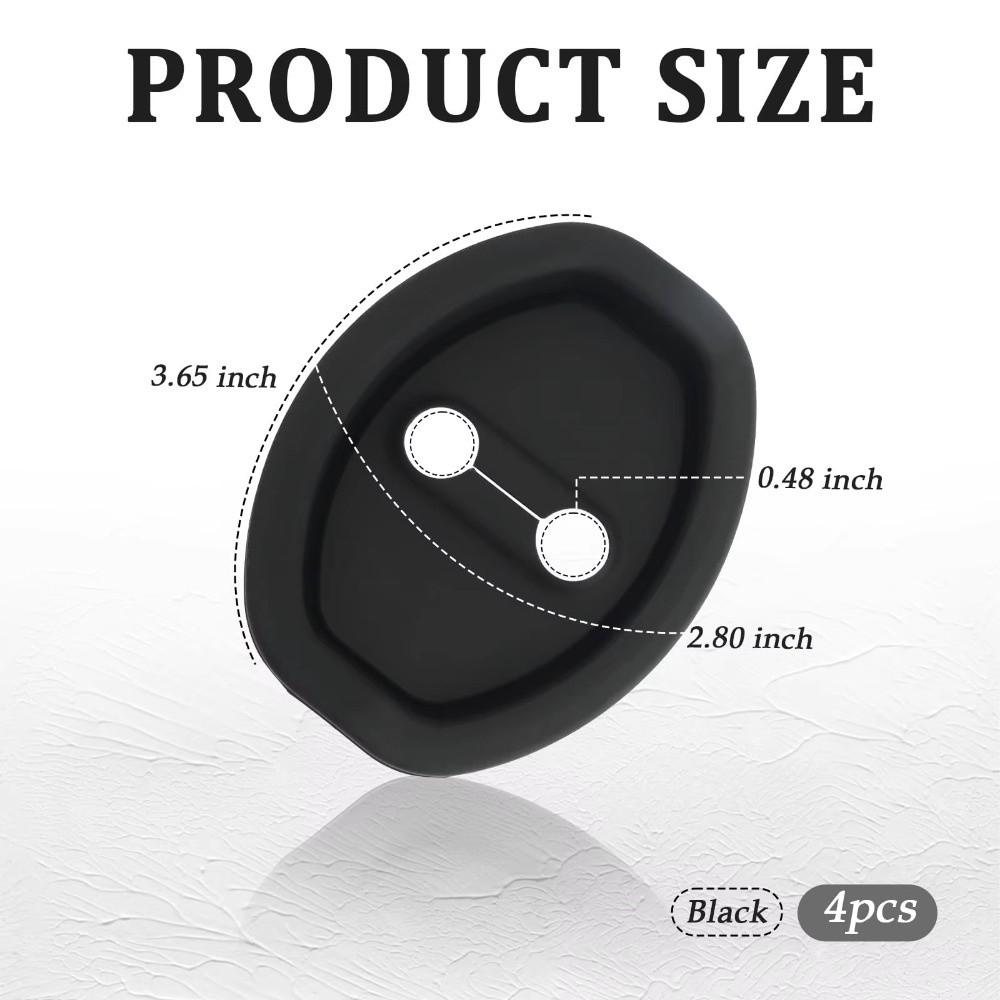 4Pcs Set Scratch-resistance Car Door Lock Buckle Protector Car Door Protection
