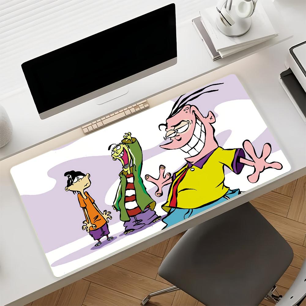 Cartoon E-Ed Edd n E-Eddy-S Mauspads Rutschfeste Gummi-Gamer-Balance-Computer-Matten Dekoration Schreibtischmatten Laptop Büro Groß