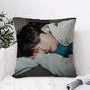 BByeon WWooseok Korea Kissenbezug Öko-Leinen Kissenhülle Zweiseitiger Druck Atmungsaktiv Langlebig Reißverschluss Heimdekoration Geschenk