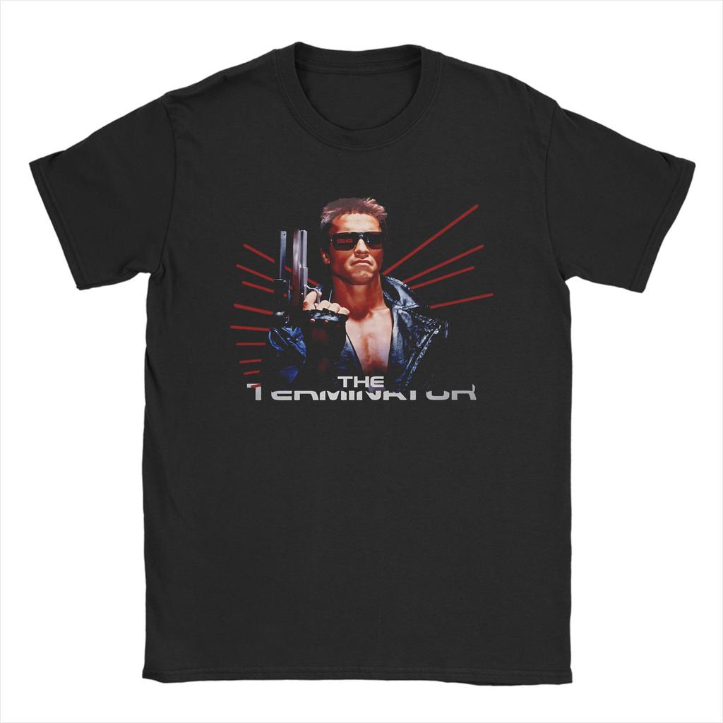 Movie Terminators Cotton T-Shirt For Men Summer Aesthetic T-Shirts Crew Neck Harajuku Tee Shirt Oversized Design Tops