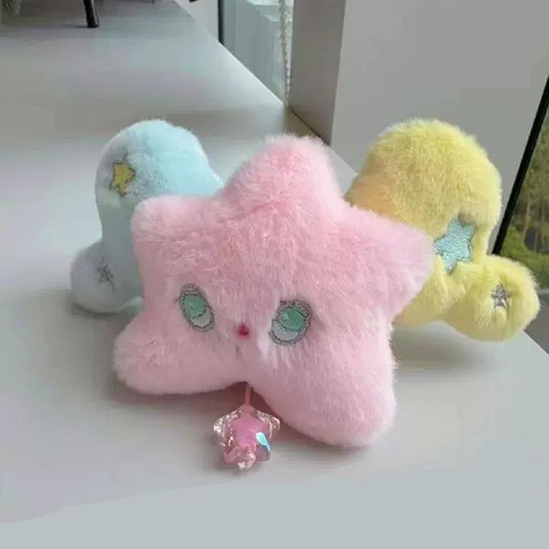 Star Pendant Key Chain Doll Album Plush Pendant Doll School Bag Decoration Gifts