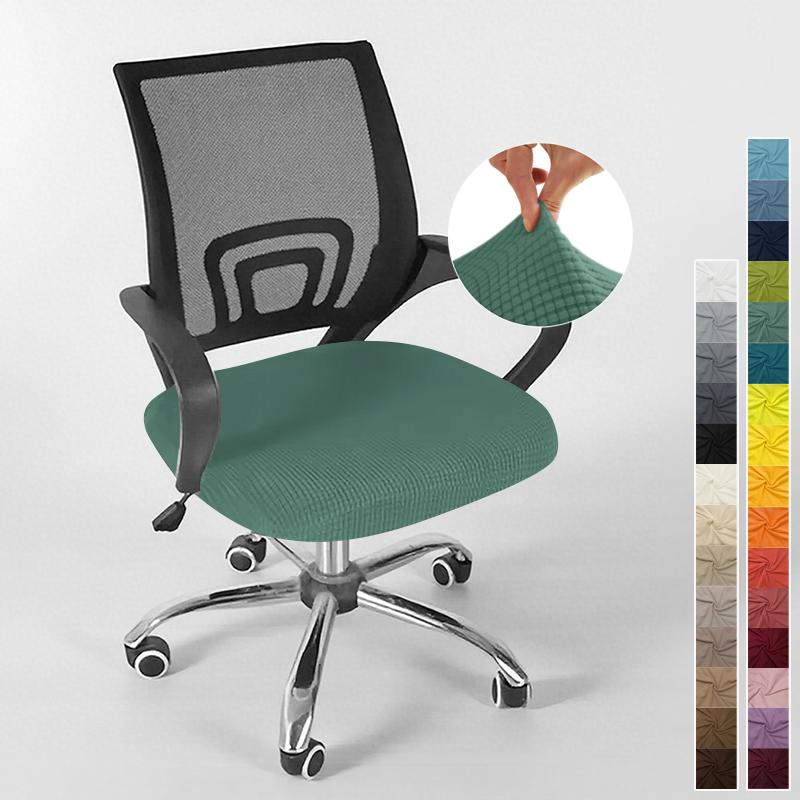 Cover For Computer Chair With Armrests Knitted Jacquard Cover For Swivel Office Chair Jacquard Seat Cover Computer Chairs