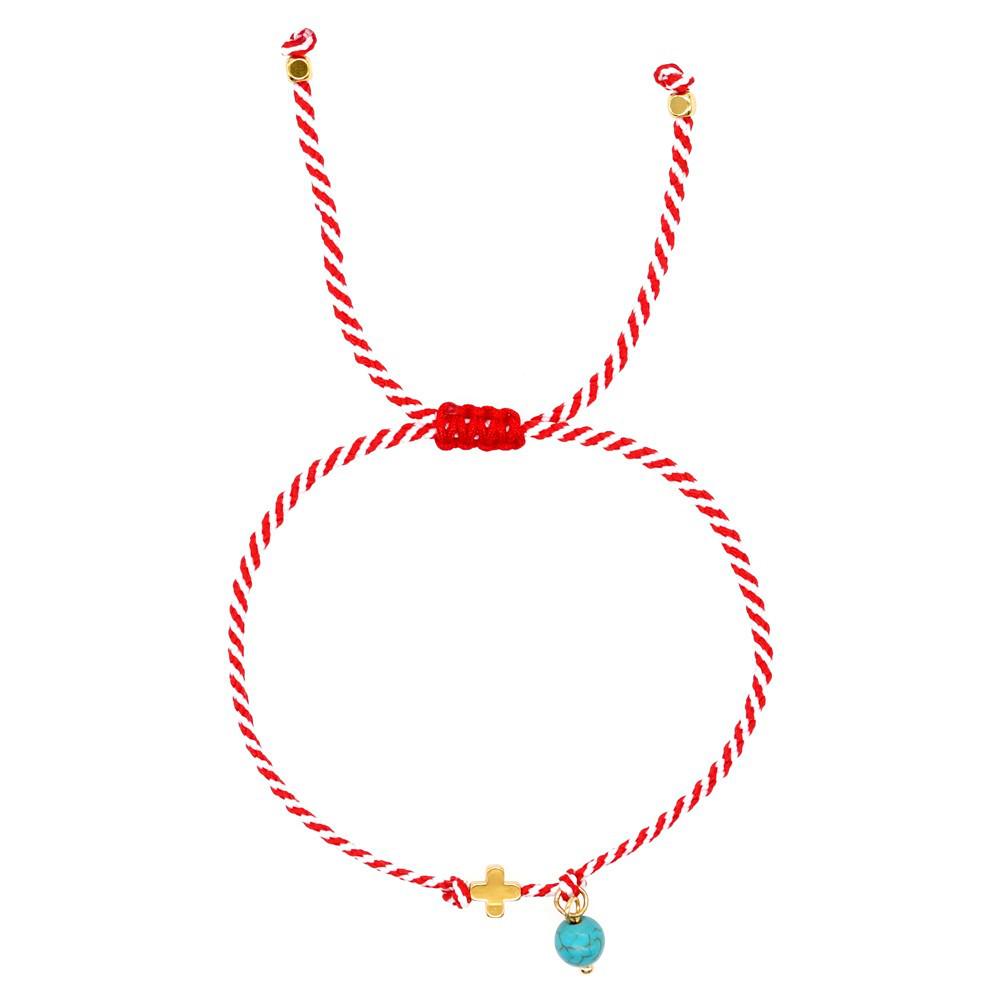 2025 Year of the Snake Lucky Red String Handmade Beaded Bracelet Set with Evil Eye for Couples