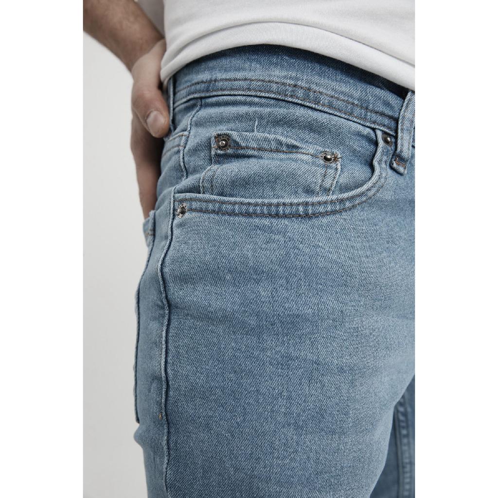 Men's Light Blue Slim Fit Lycra Skinny Leg Jeans