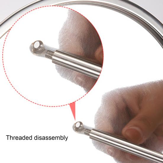 Detachable Skewer Stand Food Grade Stainless Steel Sturdy Construction Vertical Chicken Holder for Outdoor