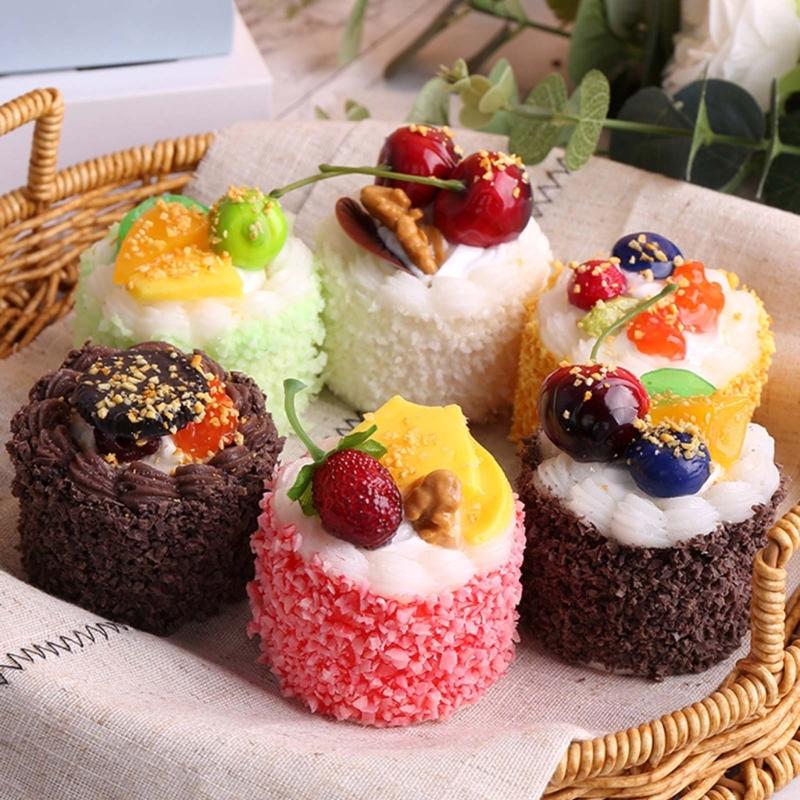 Artificial Cake Model Photography Props for Display, Simulation Cake Dessert Model Photography Props for Home Decoration