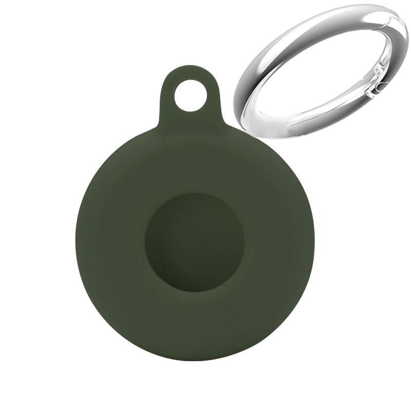 Soft Liquid Silicone Protective Case For Apple 2021 Airtag Tracker Protective Sleeve Locator Hangable Keychain Cover Accessories