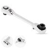 Mini Treble 1/4 Ratchet Wrench Double Ended Ouick Socket Screwdriver Hex Torque Wrenches Set 2-in-1 Spanner Hand Repair Tools