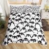 Cartoon Penguin Bedding Set Full King for Girls Boys Kids Room Dorm Funny Animal Printed Comforter Cover Penguins Bedding Set
