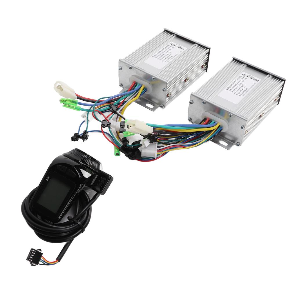 Electric Bicycle Scooter Brushless Controller Kit 36 48V 450W LCD Instrument Dual Drive Controller Kit