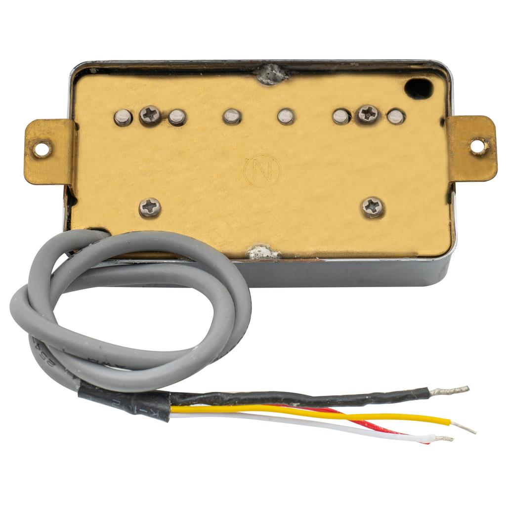 Wilkinson WOCHB Ceramic PAF Humbucker Pickup with PU Neck for Les Paul SG Electric Guitar, Chrome
