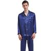 Men's Long Sleeve Silk Pajama Set - Summer Mulberry Silk Homewear 1188