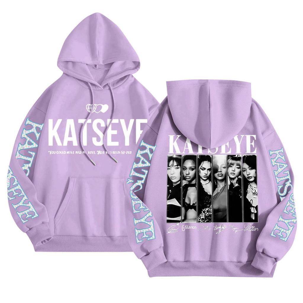 Unisex Mode Leichter Langarm-Pullover mit Taschen Bedruckter Hoodie