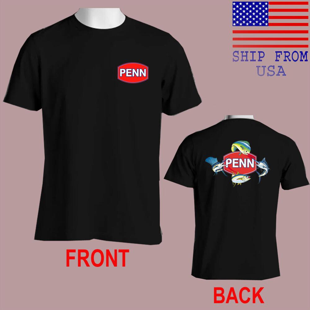 PENN Fishing Men#039;s Black Size S5XL Unisex T-Shirt M