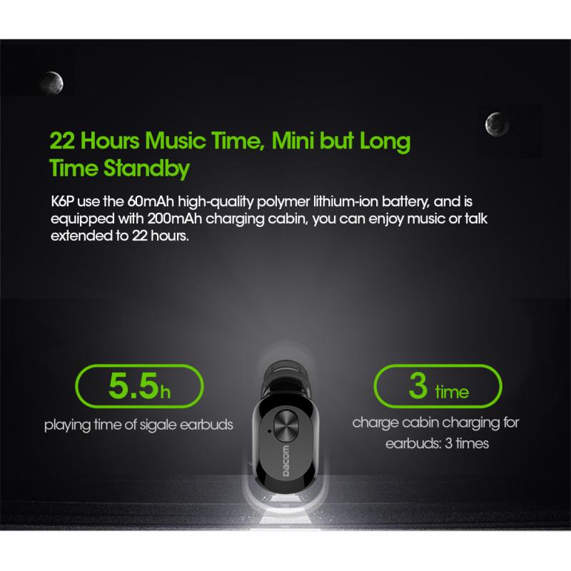 Dacom K6P Mini Auriculares Bluetooth Mono Inalámbricos Micro