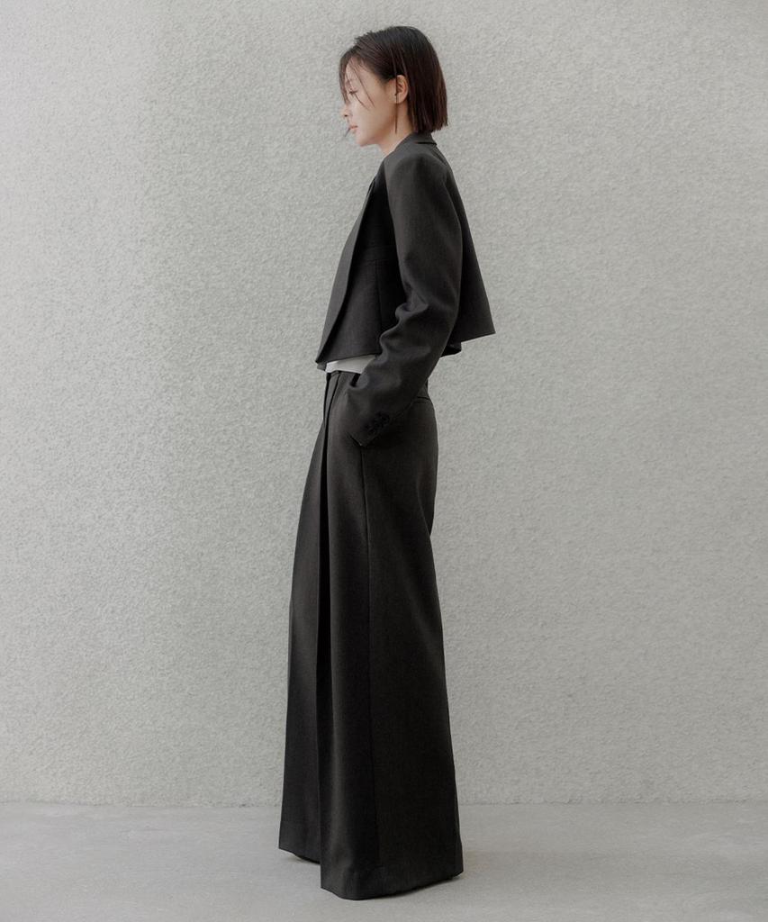 Memua Poise Autumn Maxi Wide Slacks (Charcoal)