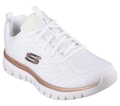 Sports Shoes White / Rose Gold Graceful-Get Connected