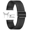 Cinturino per Orologio Milanese in Acciaio Inossidabile a Rete, 8/10/12/13/14/15/16/17/18/19/20/21/22/24mm, Cinturini per Orologio a Rilascio Rapido per Uomo Donna