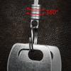 360° Rotatable Titanium Alloy Keychain Portable Keyring Keychain Accessories  Outdoor Small Tool