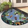 Non Slip Semi-Circular Carpet Wear-resistant Welcome Mat New Entrance Door Mat  Bathroom Entrance