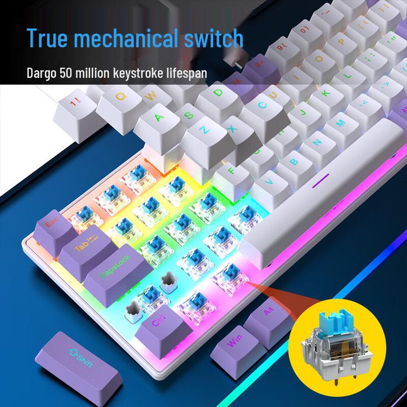 Y-FRUITFUL K68 68-Key Wired Mechanical Keyboard