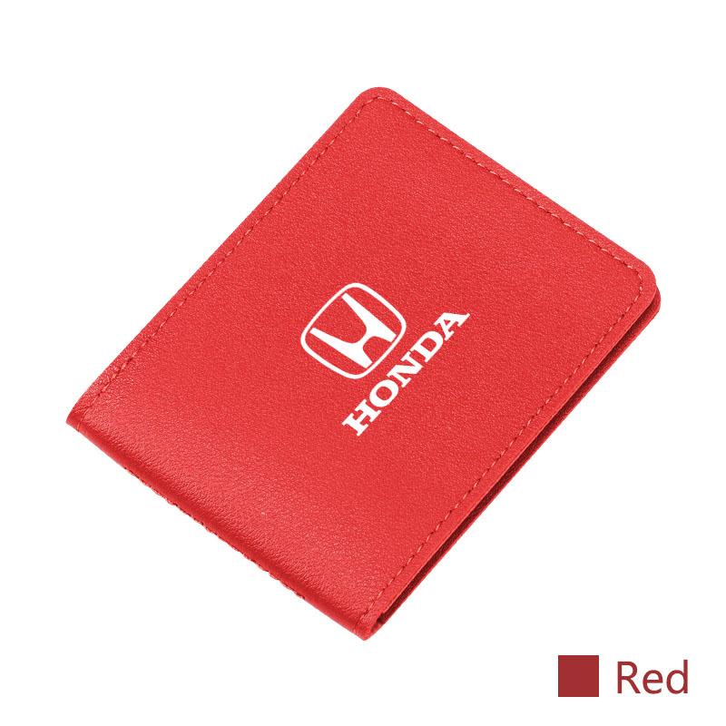Car Driver License Cover Ultra-Thin Leather Card Clip Bag For Honda Civic Fit Jazz Accord Pilot CRV Odyssey Passport City HRV UQ8
