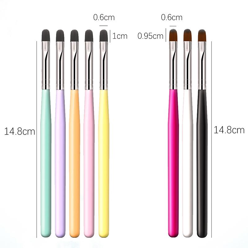 1 STÜCKE Nail art Pinsel Stift 3D Tipps Muster Phototherapie Acryl UV Gel Verlängerung Builder Beschichtung Malerei Stift DIY Maniküre Werkzeuge