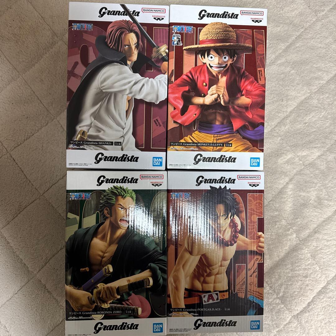 ONE PIECE set Grandista Luffy Shanks Zoro Ace