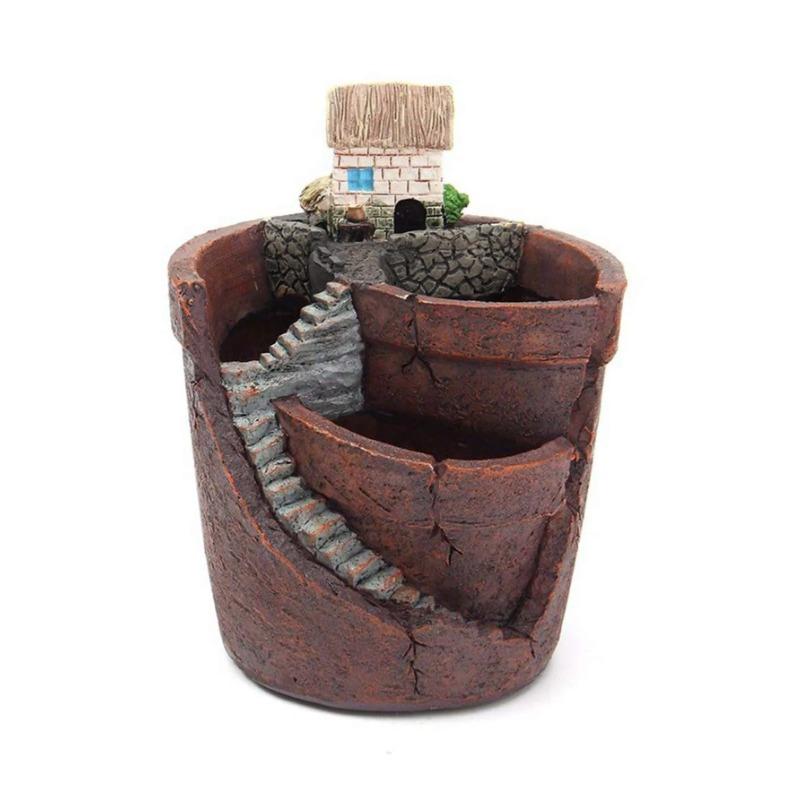 

Скандинавский креативный круглый цветочный горшок для суккулентов Ленивый горшок для суккулентов Мини-мультяшный цветочный горшок из смолы Medium бордовый