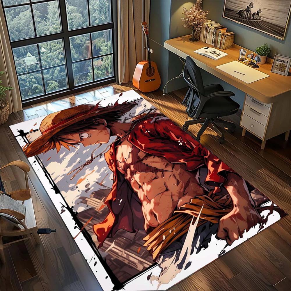 Luffy Washable Household Ornament Rug, Non Slip Large Area Carpet Floor Mat Gamer Bedroom.-TING