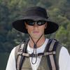 Fisherman Hat Adjustable Size Wide Brim Quick Drying Bucket Hat with Compass Design Foldable Outdoor Sun Protection Hat