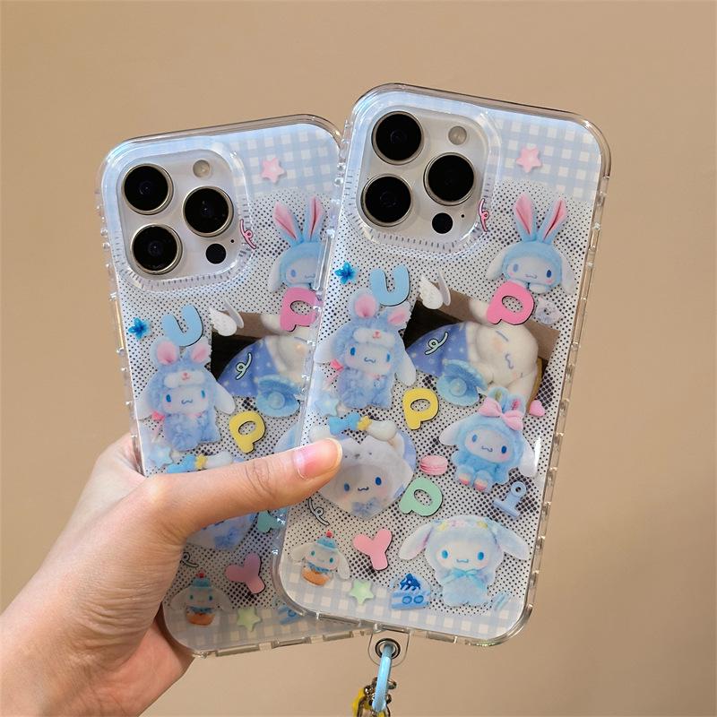 Cinnamoroll iPhone 17 Pro Case, Fits iPhone 13/14 and 15/16 Pro Max, Cartoon Colors