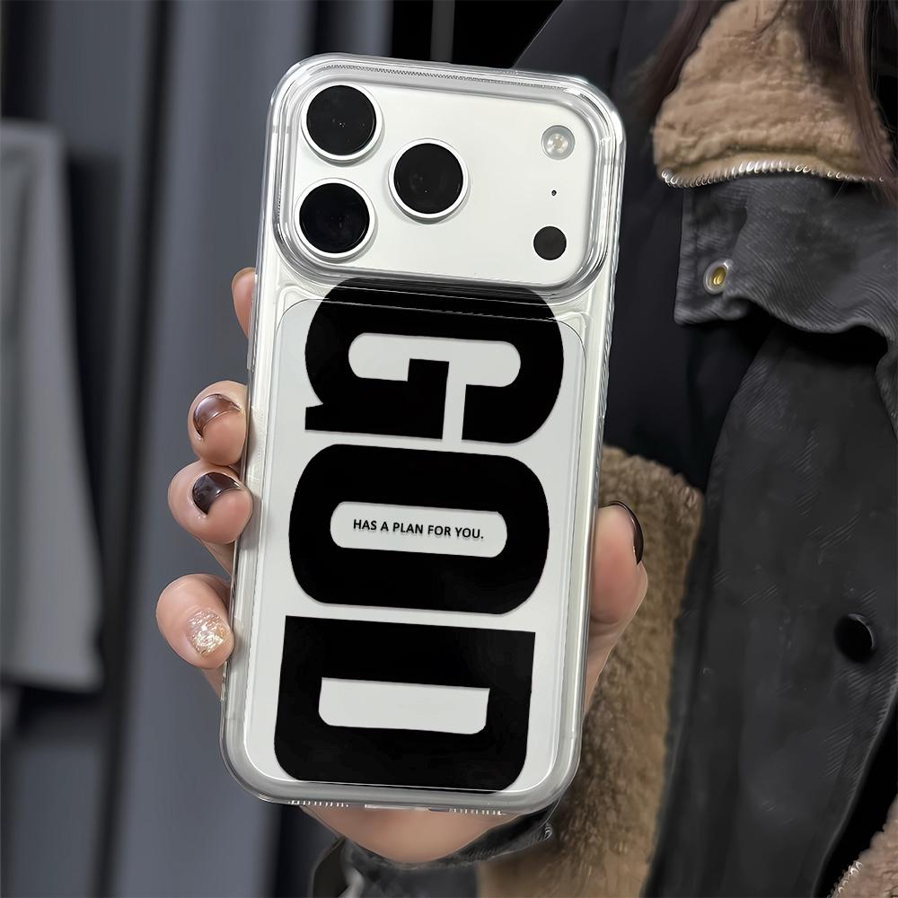 For Iphone 11 Pro Max Case God Letter Protective Cover For Iphone 15 14 17 Plus 13 Air 12 16 Cover Funda