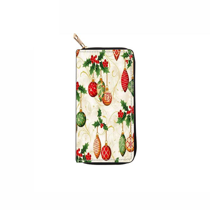 

Рождественский длинный кошелек на молнии кошелек кошелек