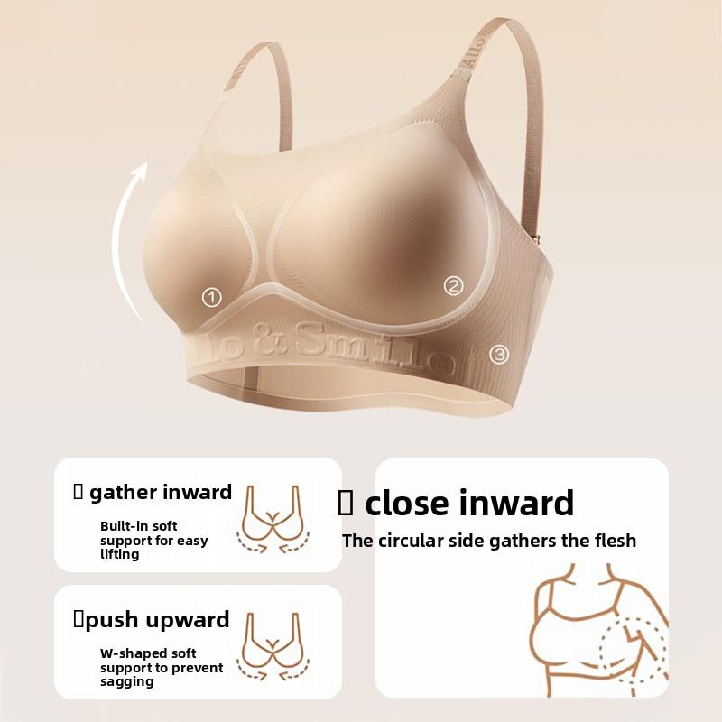 Female Fixed Cup Holder Chest Thin Anti Droop Lifting Widened No Trace Invisible Underwear